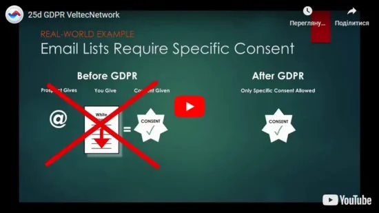 25d GDPR VeltecNetwork