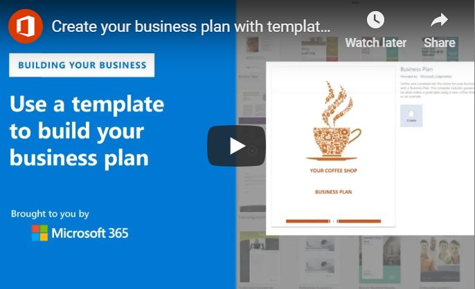 Microsoft Business Plan Template