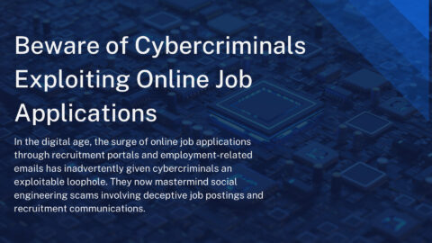 Navigating the Minefield of Cybercrime in Online Job Applications